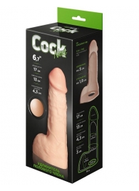 Телесный фаллоудлинитель с мошонкой Cock Next - 17 см. - LOVETOY (А-Полимер) - в Красногорске купить с доставкой