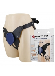 Синие трусики харнесс с платформой Caludio II - Baile - купить с доставкой в Красногорске