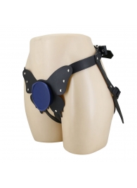 Синие трусики харнесс с платформой Caludio II - Baile - купить с доставкой в Красногорске