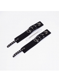 Черные кожаные оковы Sex - Crazy Handmade - купить с доставкой в Красногорске