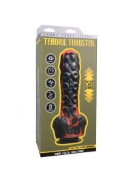 Черно-красная мини-машина на присоске Tendril Thruster - 21,6 см. - Doc Johnson - купить с доставкой в Красногорске