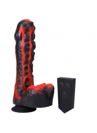 Черно-красная мини-машина на присоске Tendril Thruster - 21,6 см. - Doc Johnson - купить с доставкой в Красногорске