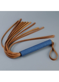 Плеть с джинсовой ручкой «Дикий Запад» - 60 см. - Sitabella - купить с доставкой в Красногорске