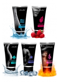 Набор из 5 лубрикантов JUJU (увлажняющий, Hot+, Long, Anal, малина) - JuJu - купить с доставкой в Красногорске