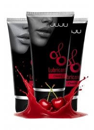 Набор из 3 съедобных лубрикантов JUJU со вкусом вишни - JuJu - купить с доставкой в Красногорске