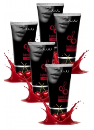 Набор из 5 съедобных лубрикантов JUJU со вкусом вишни - JuJu - купить с доставкой в Красногорске