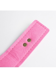 Черно-розовый ошейник с золотистой фурнитурой - Crazy Handmade - купить с доставкой в Красногорске