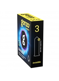 Супертонкие презервативы Ganzo Invisible - 3 шт. - Ganzo - купить с доставкой в Красногорске