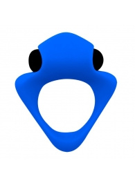 Синее эрекционное кольцо Wooomy Tribeс с вибрацией - Adrien Lastic - в Красногорске купить с доставкой