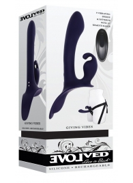 Женский страпон с вибрацией Giving Vibes - Evolved - купить с доставкой в Красногорске