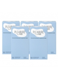 Набор из 5 упаковок ультратонких презервативов Pleasure Lab (по 12 шт.) - Pleasure Lab - купить с доставкой в Красногорске