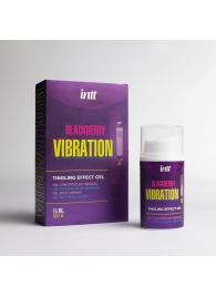 Стимулирующий гель с эффектом вибрации Blackberry Vibration - 15 мл. - INTT - купить с доставкой в Красногорске