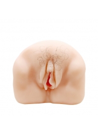 Телесный мастурбатор-вагина с оволосением и вибрацией - Baile - в Красногорске купить с доставкой