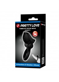 Черное эрекционное кольцо с вибрацией Adrien - Baile - в Красногорске купить с доставкой