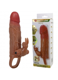 Карамельная вибронасадка с клиторальным стимулятором Osmar - 20,5 см. - Baile - в Красногорске купить с доставкой