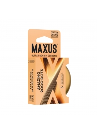 Точечные презервативы MAXUS 2000 Amazing Dots с железным кейсом - 3 шт. - Maxus - купить с доставкой в Красногорске