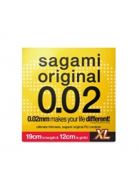 Презерватив увеличенного размера Sagami Original 0.02 XL-size - 1 шт. - Sagami - купить с доставкой в Красногорске