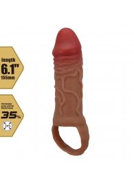 Реалистичная насадка на член Peirre - 15,5 см. - Baile - в Красногорске купить с доставкой