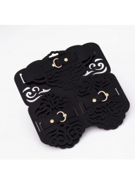 Фигурный набор для БДСМ-игр с узорами и золотистой фурнитурой - Crazy Handmade - купить с доставкой в Красногорске