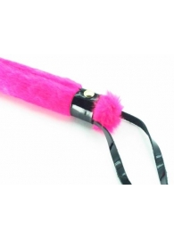 Нежная плеть с розовым мехом BDSM Light - 43 см. - БДСМ Арсенал - купить с доставкой в Красногорске