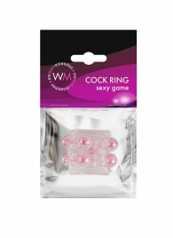 Прозрачная насадка на пенис с цветными шариками - Erowoman-Eroman - в Красногорске купить с доставкой