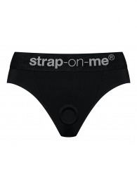 Черные трусики для насадок Heroine Lingerie Harness - size XL - Strap-on-me - купить с доставкой в Красногорске