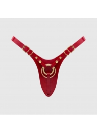 Красный пояс для фиксации насадок Strap-On-Me Leatherette Harness Fabulous - Strap-on-me - купить с доставкой в Красногорске