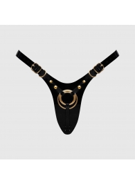 Черный пояс для фиксации насадок Strap-On-Me Leatherette Harness Fabulous - Strap-on-me - купить с доставкой в Красногорске