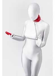 Красный ошейник с подкладкой из меха - ToyFa - купить с доставкой в Красногорске