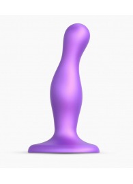 Фиолетовая насадка Strap-On-Me Dildo Plug Curvy size S - Strap-on-me - купить с доставкой в Красногорске