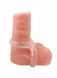 Прозрачное двойное эрекционное кольцо - Sex Expert - в Красногорске купить с доставкой