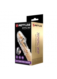 Прозрачная насадка на пенис Booker - 8 см. - Baile - в Красногорске купить с доставкой