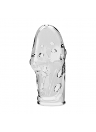 Прозрачная насадка на пенис Booker - 8 см. - Baile - в Красногорске купить с доставкой