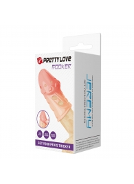 Телесная насадка на пенис Booker - 8 см. - Baile - в Красногорске купить с доставкой