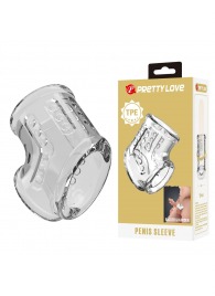 Прозрачная насадка на пенис и мошонку - Baile - в Красногорске купить с доставкой