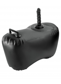 Черное надувное кресло с платформой для фиксации дилдо Body Dock Inflatable Love Seat - Pipedream - купить с доставкой в Красногорске
