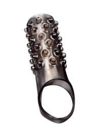 Дымчатая насадка на пенис с выпуклостями - 12 см. - Sex Expert - в Красногорске купить с доставкой