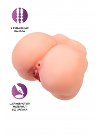 Реалистичный мастурбатор в форме попки с 2 любовными входами - No Name - в Красногорске купить с доставкой