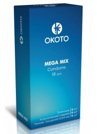Презервативы OKOTO Mega Mix - 18 шт. - Sitabella - купить с доставкой в Красногорске