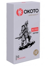 Точечные презервативы OKOTO Dotted - 12 шт. - Sitabella - купить с доставкой в Красногорске