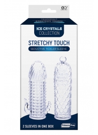 Набор из 2 прозрачных насадок на член Seductive Tickler Sleeves Set - NMC - в Красногорске купить с доставкой