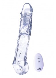 Прозрачная насадка-удлинитель Length Enhancer With Bullet с подхватом - 22,3 см. - NMC - в Красногорске купить с доставкой