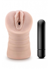 Телесный мастурбатор-вагина Ayumi с вибрацией - Blush Novelties - в Красногорске купить с доставкой
