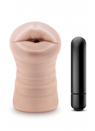 Телесный мастурбатор-ротик Nicole Vibrating Masturbator - Blush Novelties - в Красногорске купить с доставкой