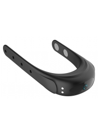 Черное эрекционное виброкольцо на ремешках - Boys of Toys - в Красногорске купить с доставкой