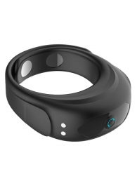 Черное эрекционное виброкольцо на ремешках - Boys of Toys - в Красногорске купить с доставкой