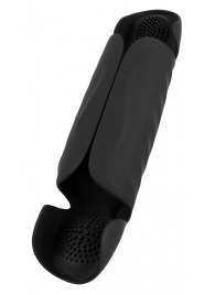 Черный вибромастурбатор с трехточечной стимуляцией Penis Trainer with 3 Point Stimulation - Orion - в Красногорске купить с доставкой