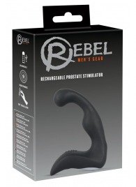 Черный перезаряжаемый стимулятор простаты с вибрацией - 14,6 см. - Orion - в Красногорске купить с доставкой