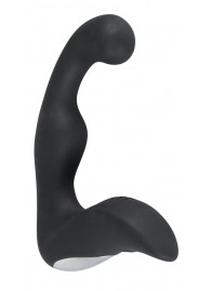 Черный перезаряжаемый стимулятор простаты с вибрацией - 14,6 см. - Orion - в Красногорске купить с доставкой