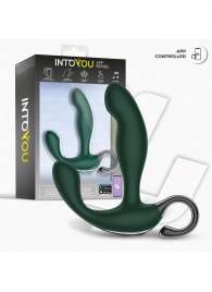 Зеленый вибромассажёр простаты Greeny - 12,8 см. - Intoyou - в Красногорске купить с доставкой